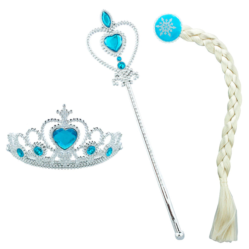 Fantasia Vestido Elsa Frozen e Acessórios